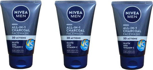 Nivea Men Oil Control All In 1  100ML*3PC Face Wash